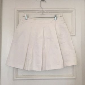 Uniqlo white cotton skirt
